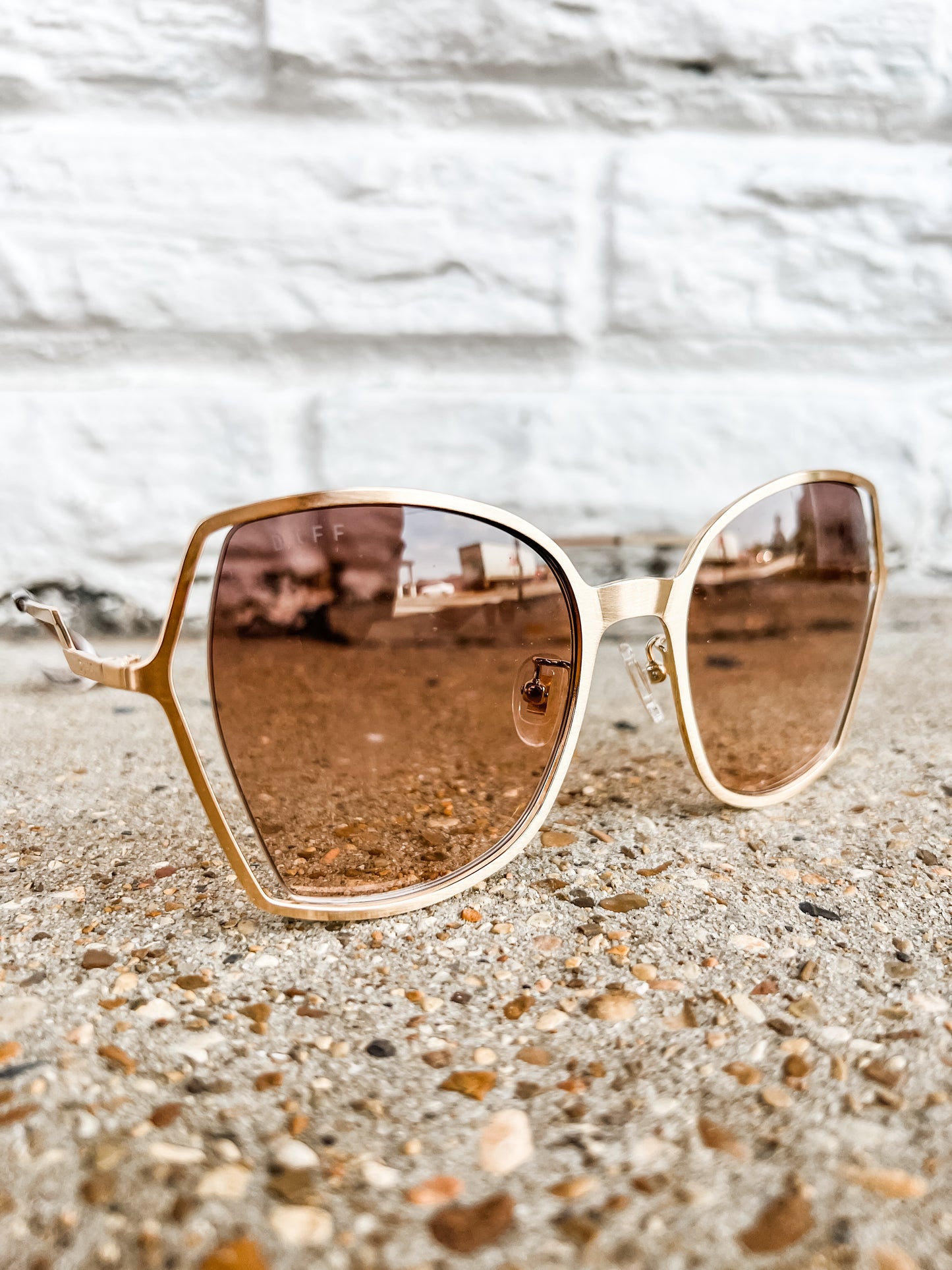 Donna III Brushed Gold/Taupe/Rose Sunglasses