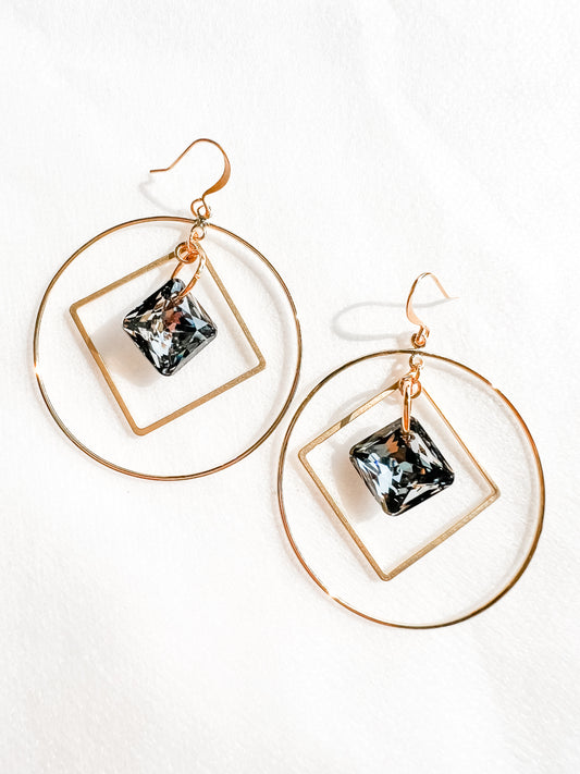 Silver Night Princess Hoops