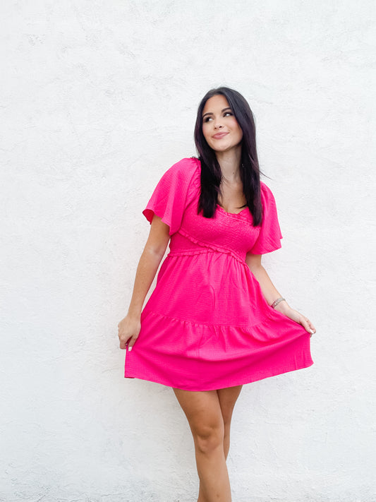 Fuchsia Swing Dress