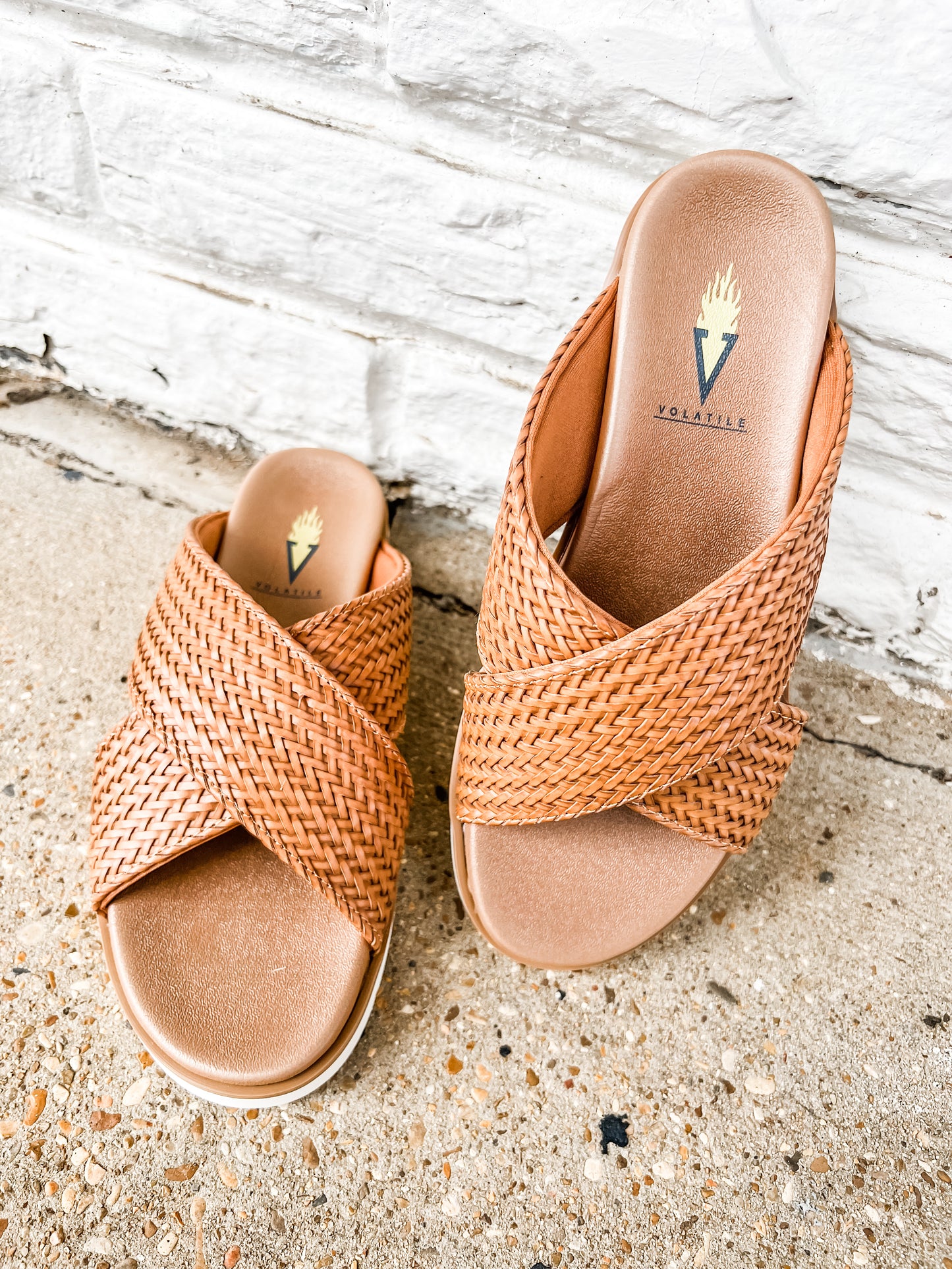 Aushan Tan Woven Sandal