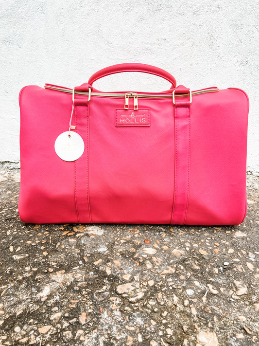 Lux Weekender Tote Hot Pink