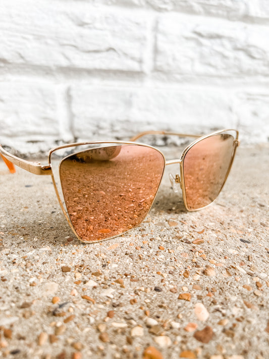 Becky III Gold Peach Mirror