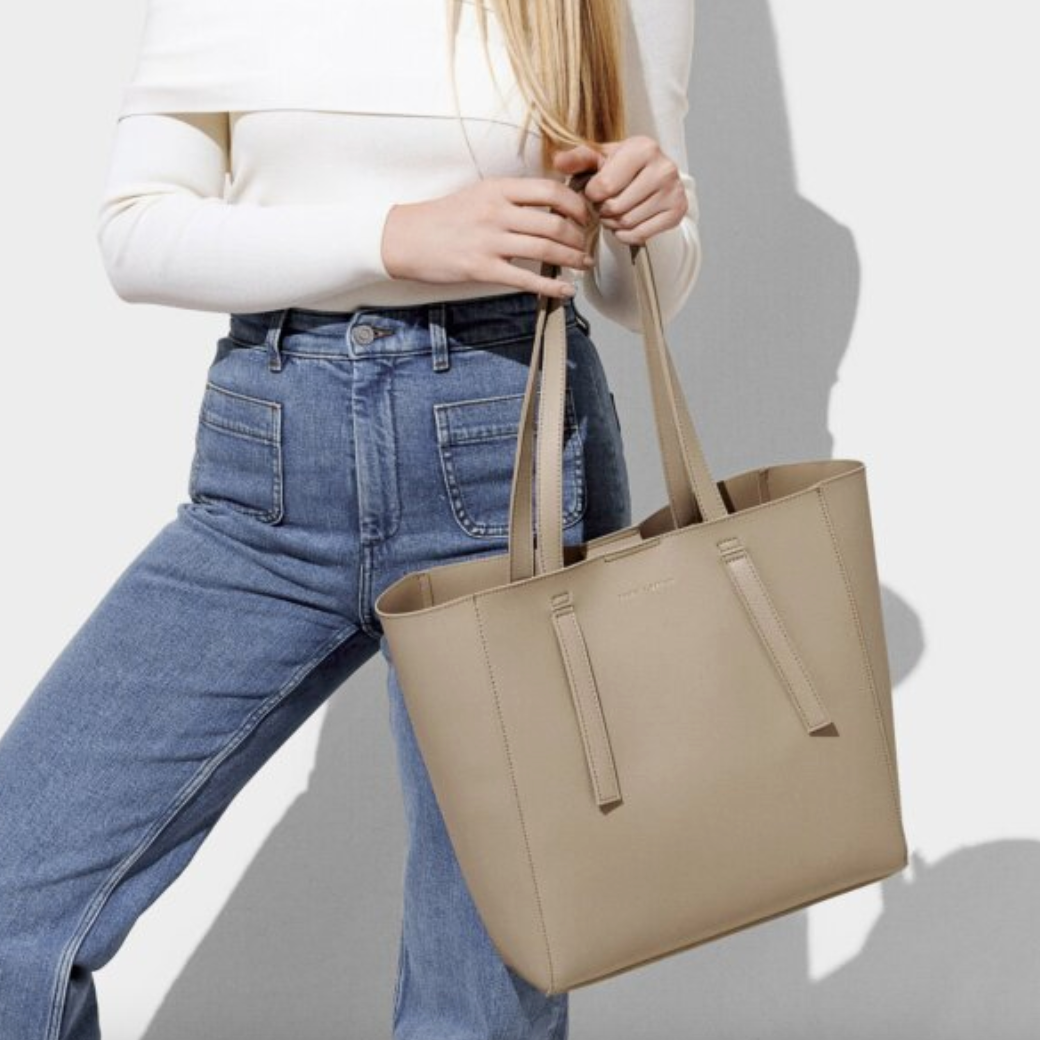Emmy Tote Purse Taupe