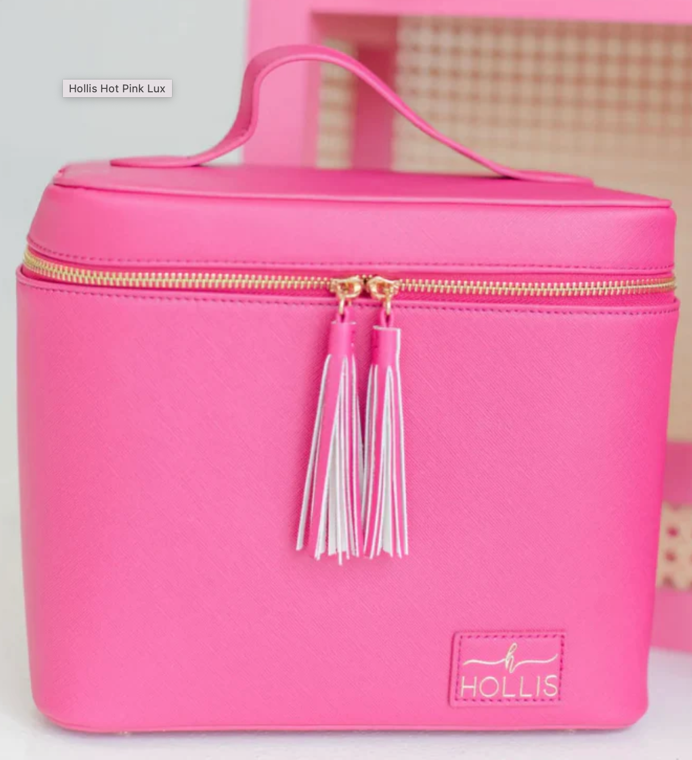 Lux Cosmetic Bag Hot Pink