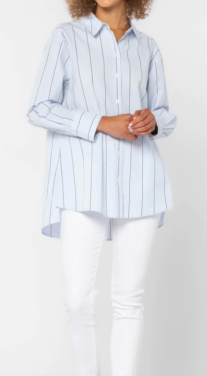 Westerly Blue Stipe Top