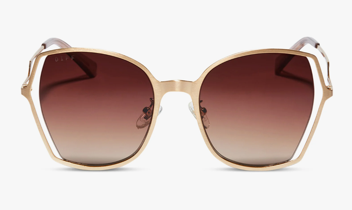 Donna III Brushed Gold/Taupe/Rose Sunglasses