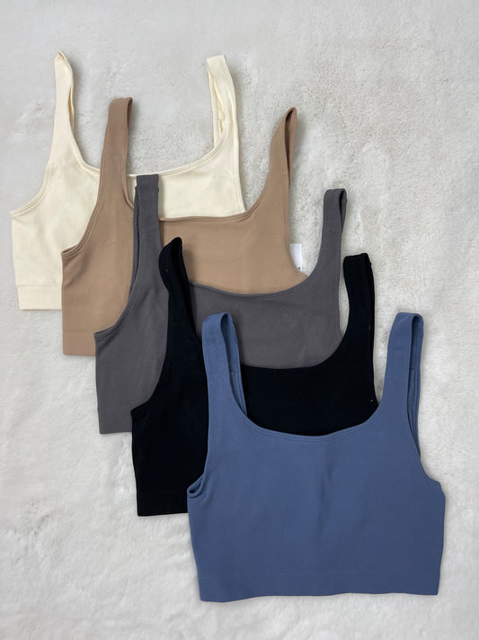 Ribbed Tank Short Top