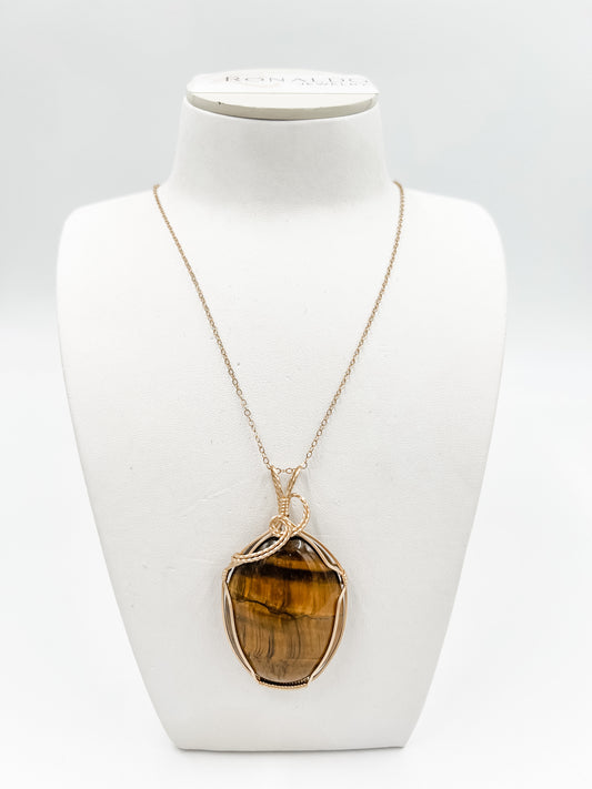 Cab Necklace Tiger's Eye