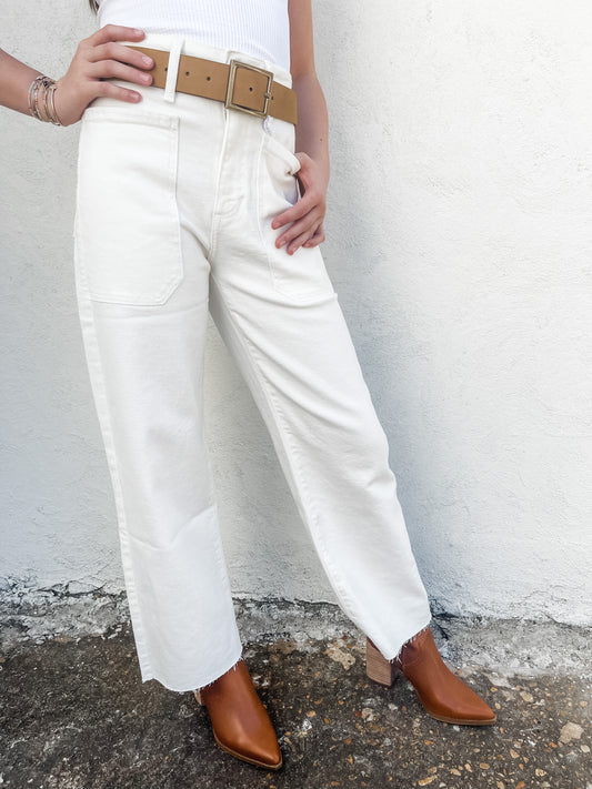 Nautical Wide Leg Jeans