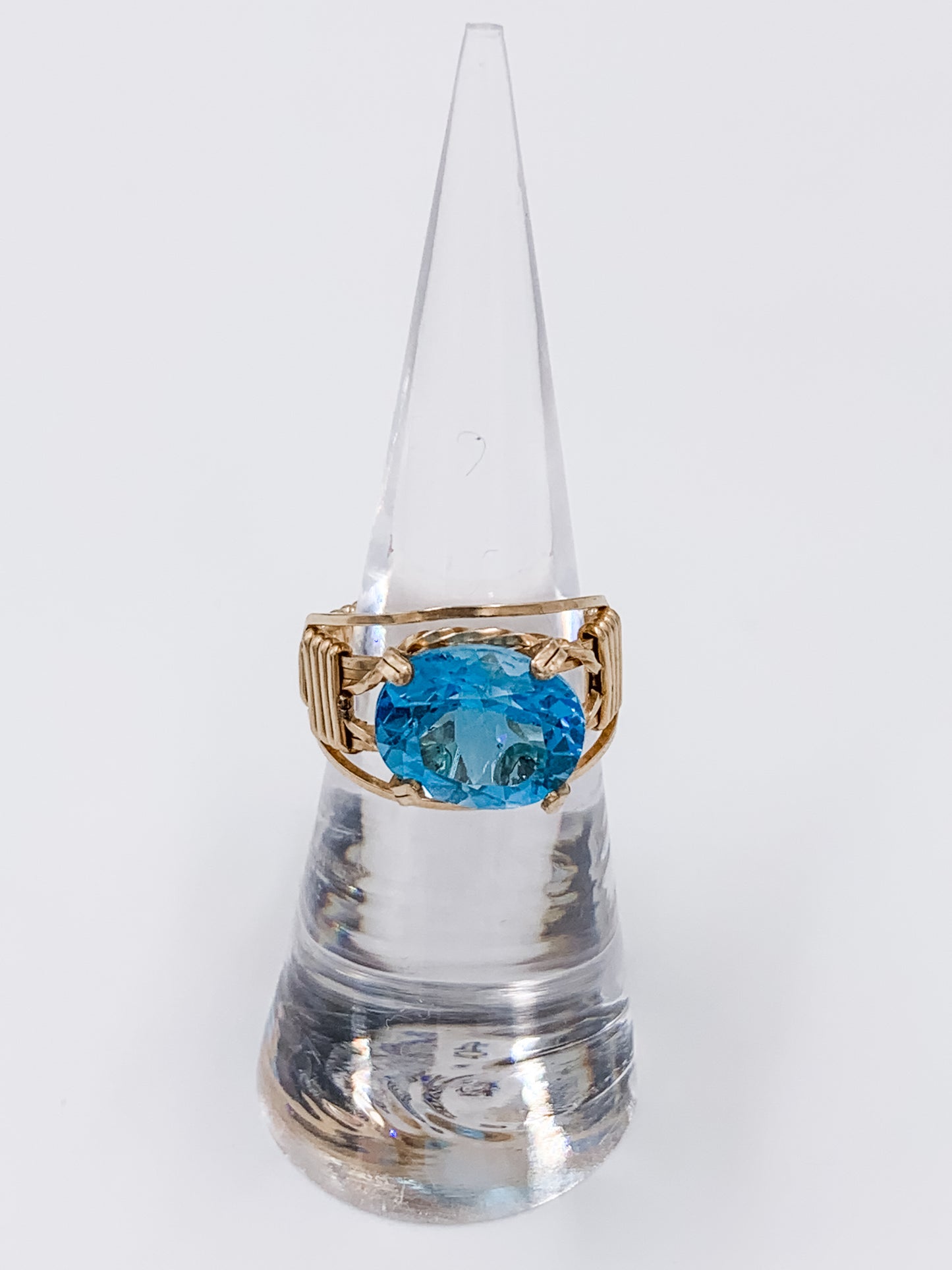 Gemstone Blue Topaz Ring