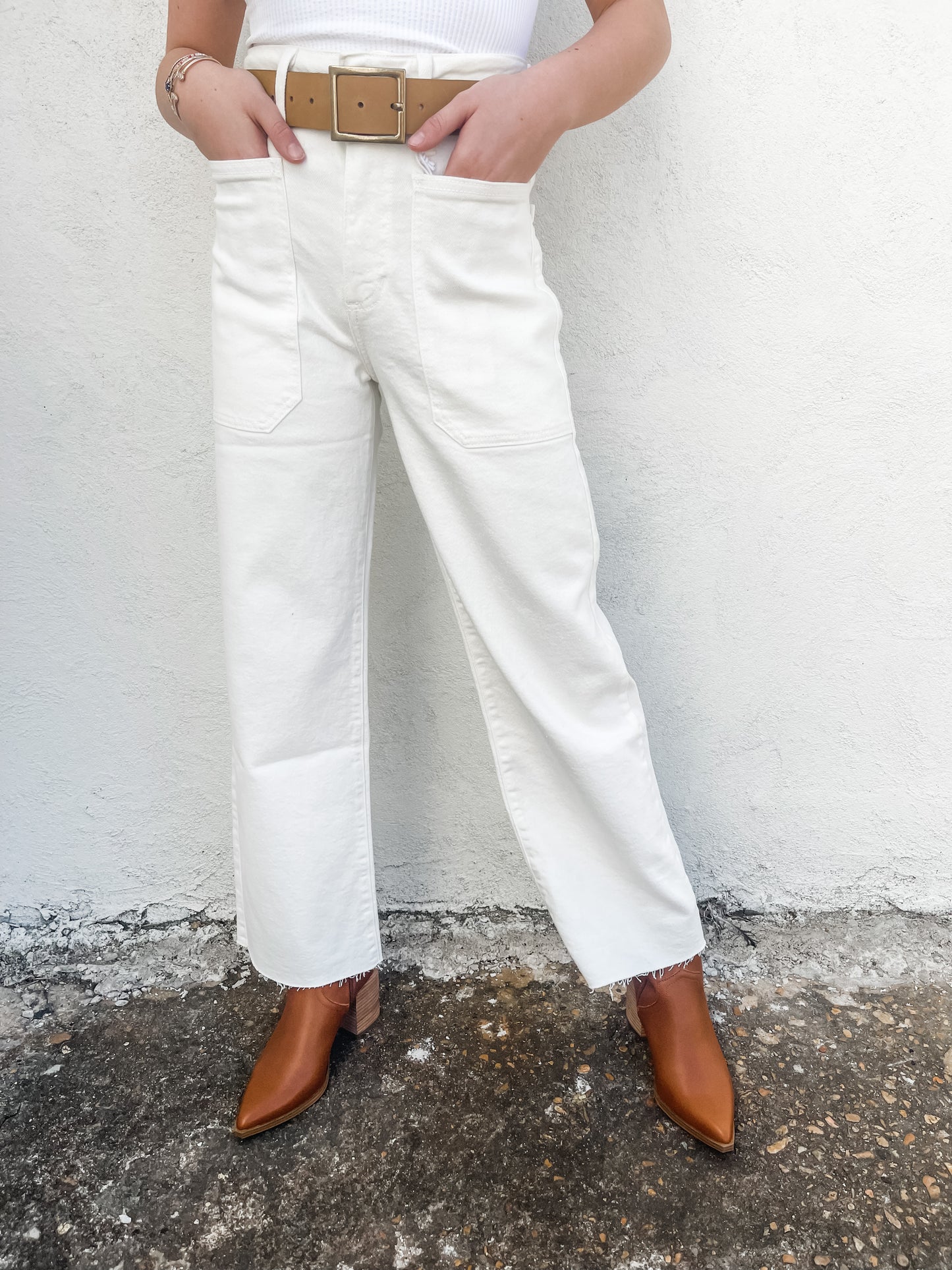 Nautical Wide Leg Jeans