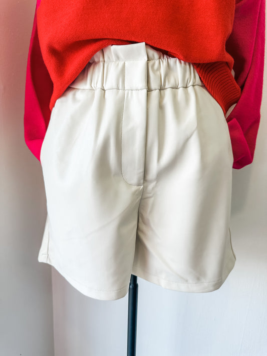 Raymond Faux Leather Shorts