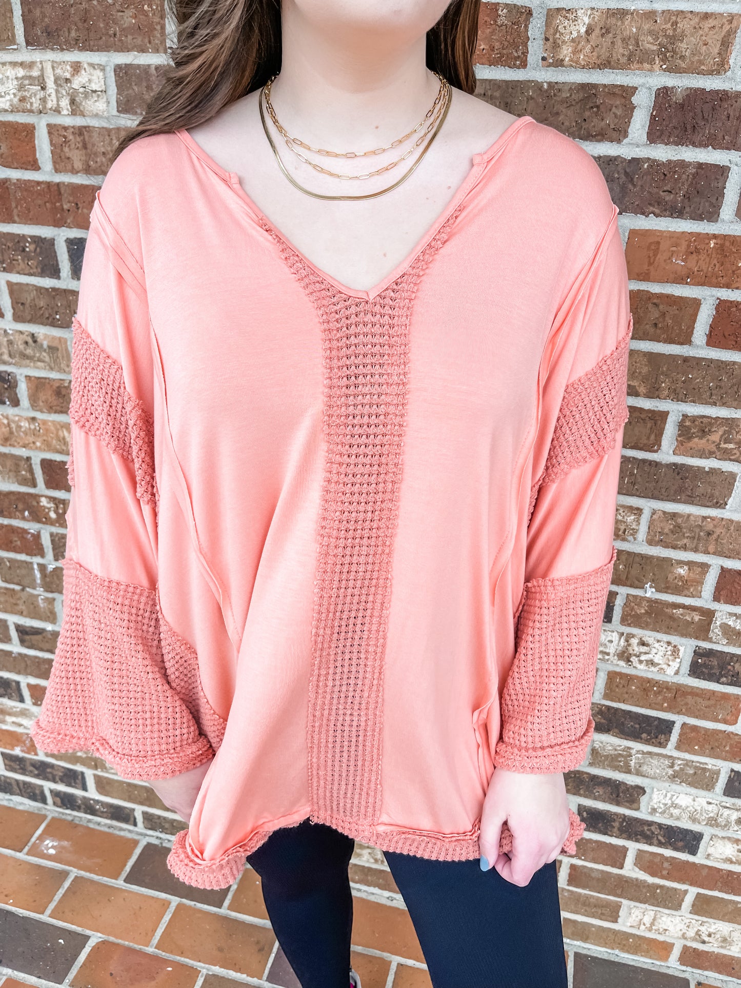 Time Away Coral Top