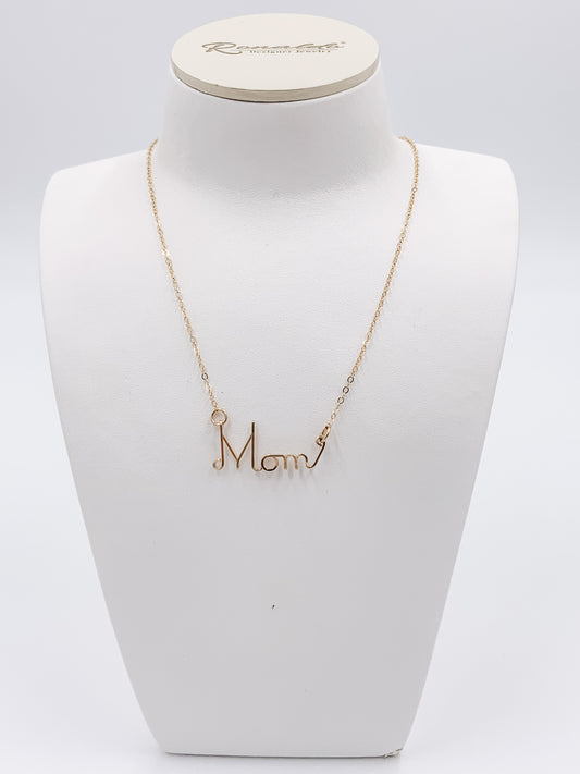 Name Necklace Mom
