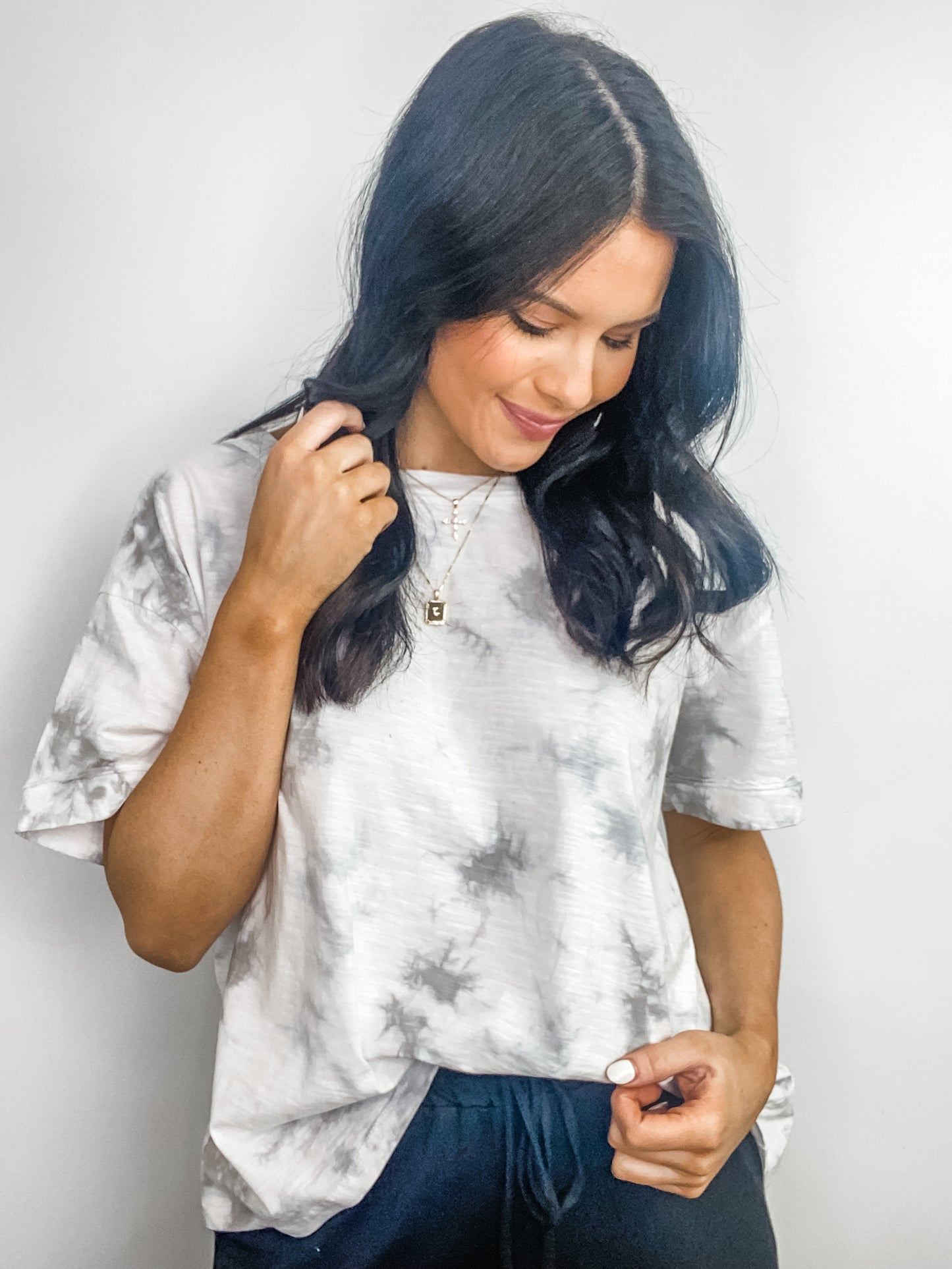 Silver Spiral Top