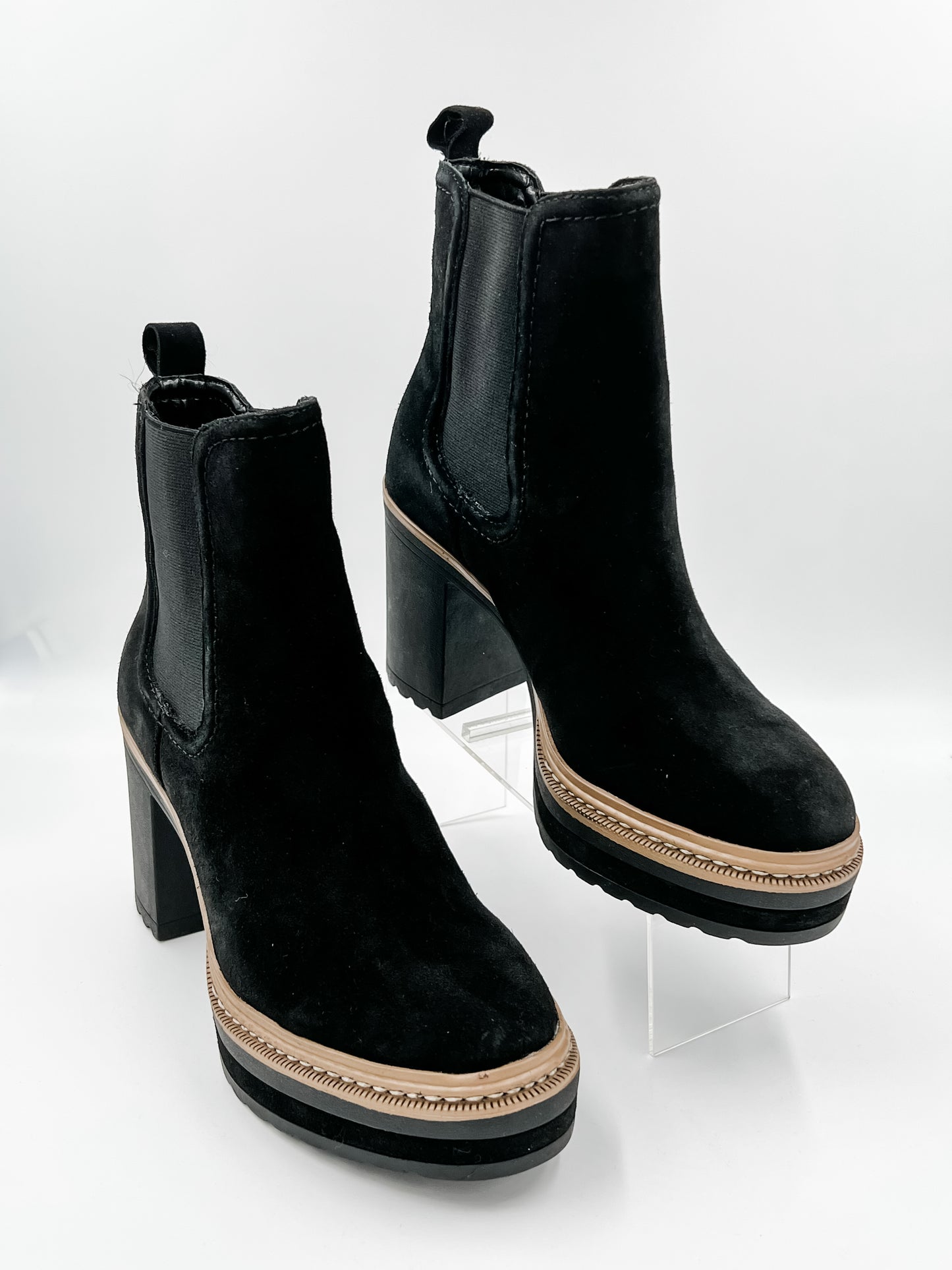 Lexa Black Suede Boots