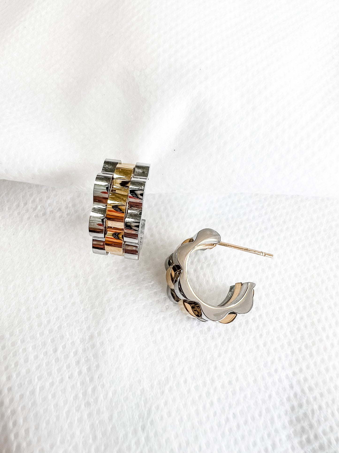 Rolly Two Tone Baby Hoops
