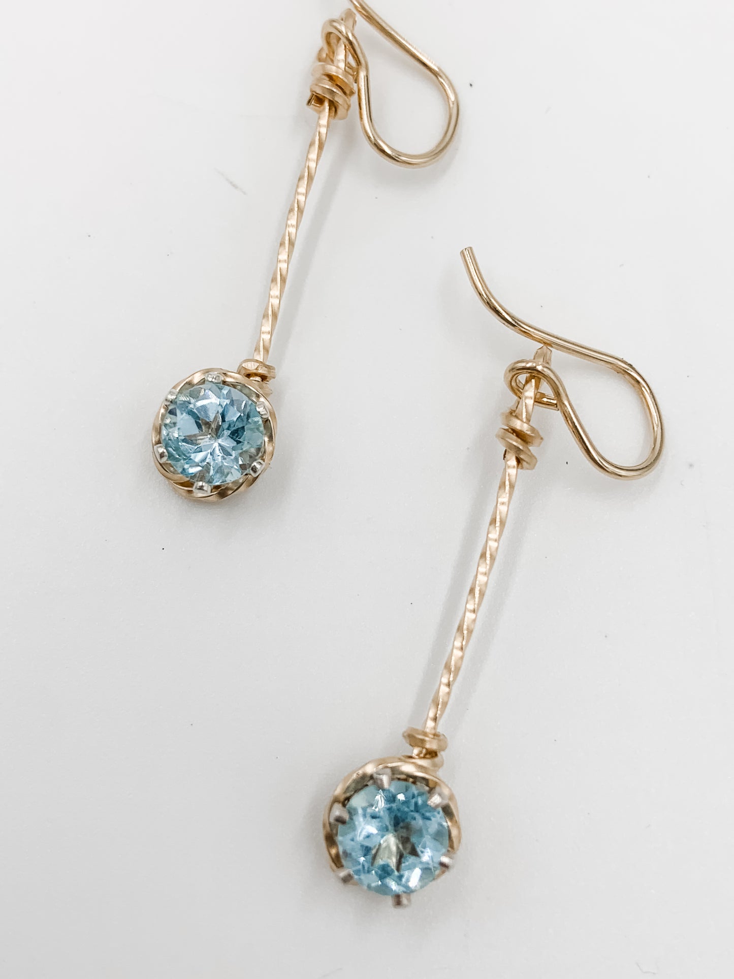 Drop Gemstone Earrings